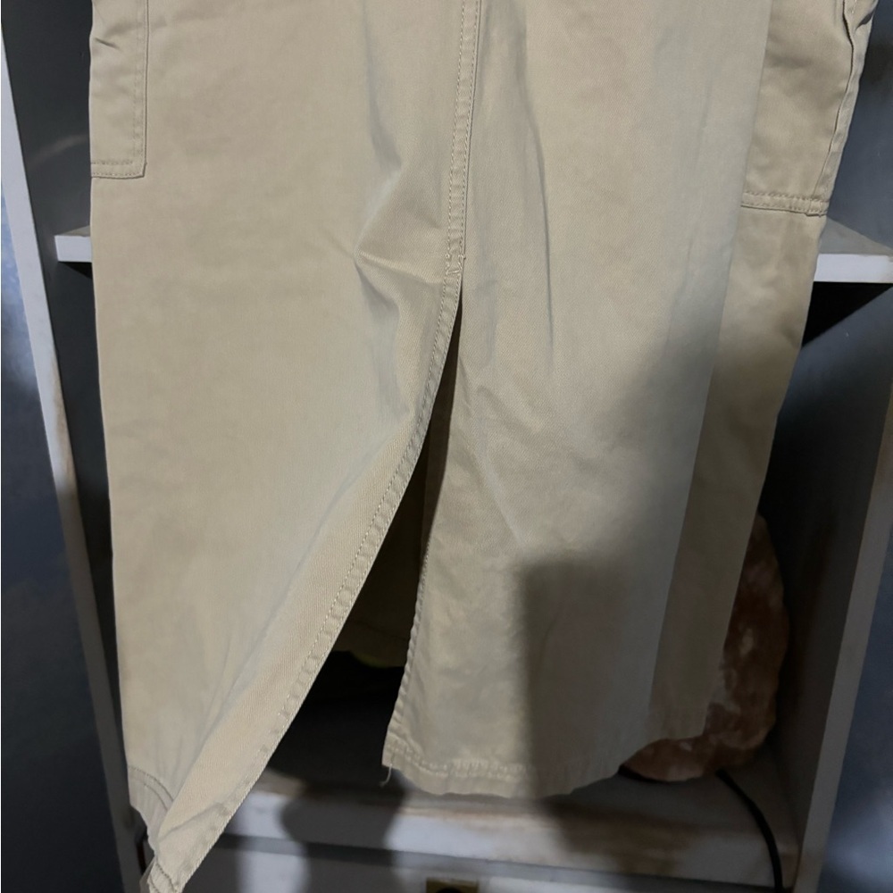 Vintage Eddie Bauer 2pc skirt and jacket set tan size 12 safari style - Picture 12 of 15